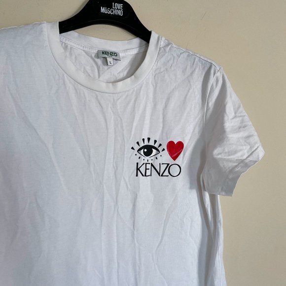 KENZO SMALL LOGO VALENTINE'S TEE SZ L - Picture 6 of 8